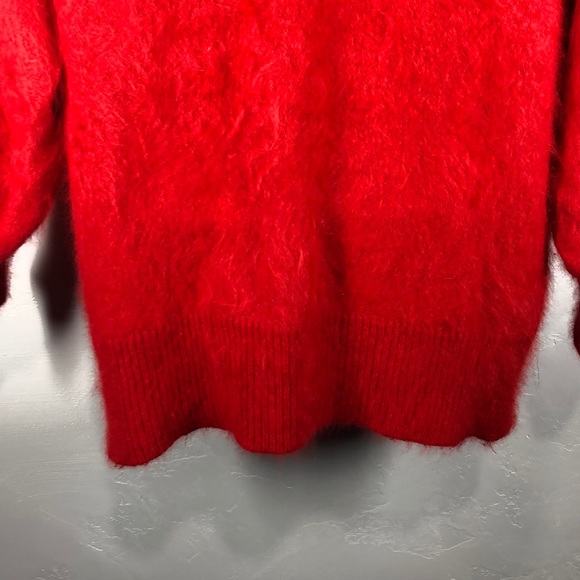 Keomi angora blend red sweater size large - Picture 7 of 9